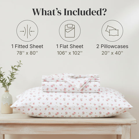 Modern Threads King pillowcases in ivory provide soft, gentle contact for restful nights.