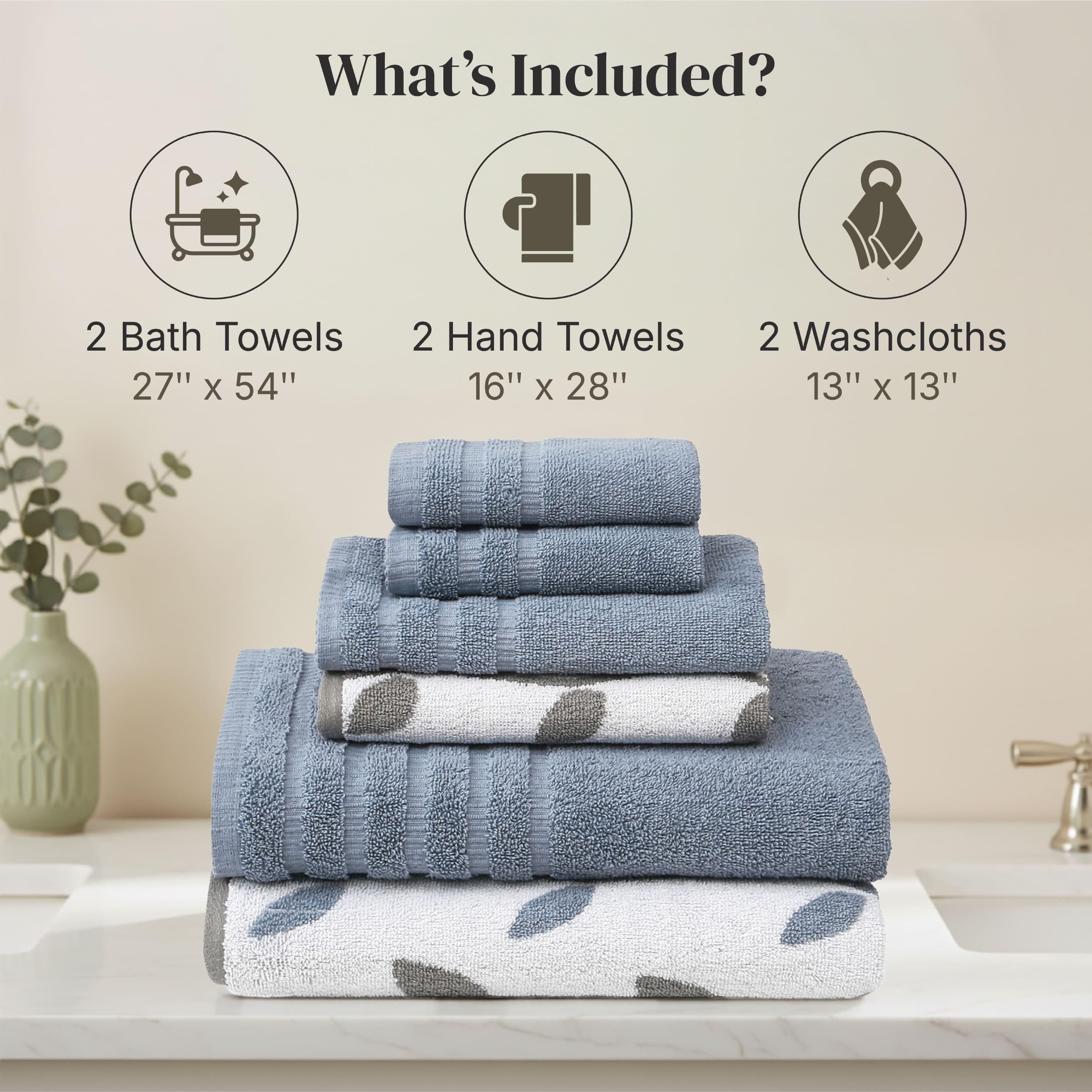 Modern Threads Natural Vine hand towels 16x28 showcased for guest bathroom use and daily routines.
