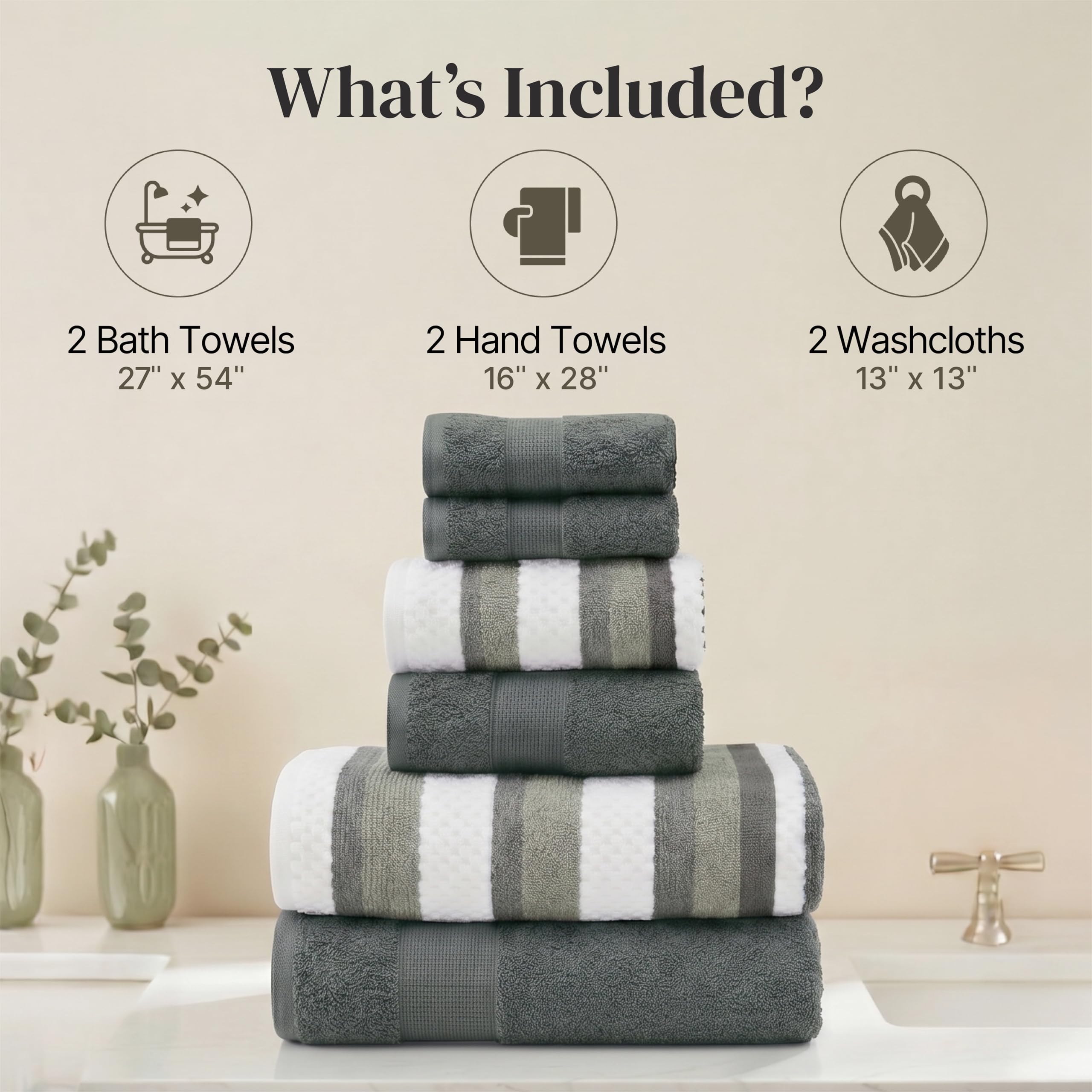 Modern Threads Pax hand towel solid delivers plush softness and fast moisture pickup.
