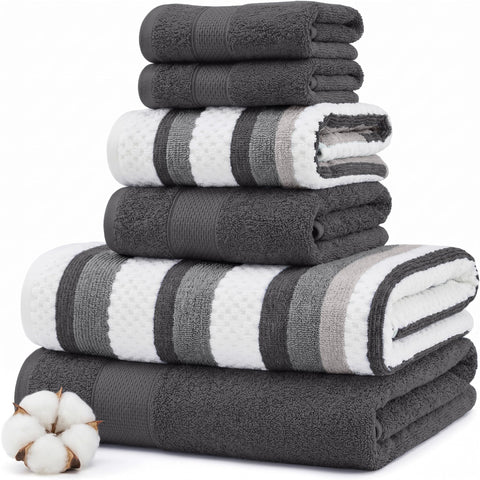 Modern Threads Pax bath towel solid coal dries quickly and feels plush.