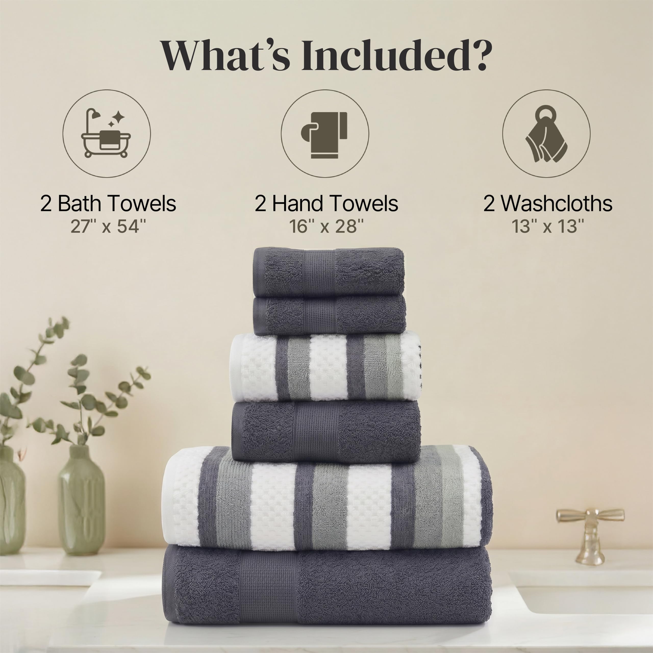 Pax hand towel in denim emphasizes durable, soft daily use