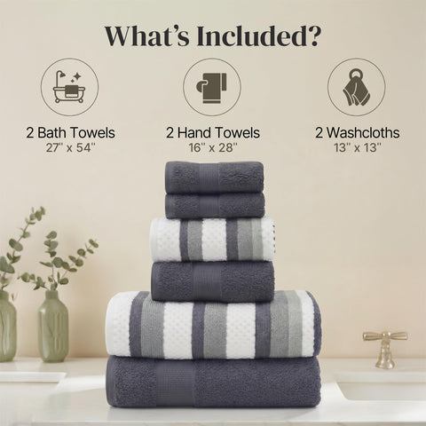 Pax hand towel in denim emphasizes durable, soft daily use