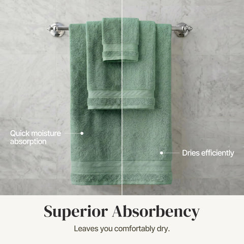 Eco-friendly Solucell zero-twist weave is featured on Modern Threads Spun Loft towels.