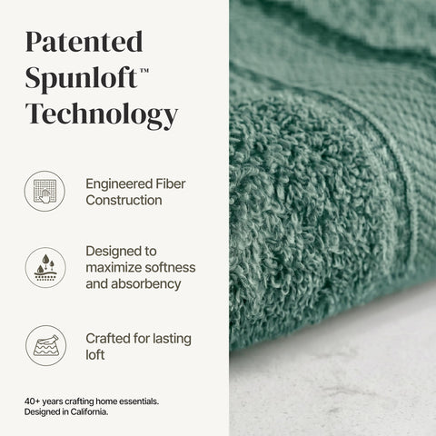 Modern Threads Spun Loft hand towels offer absorbent comfort for daily routines.