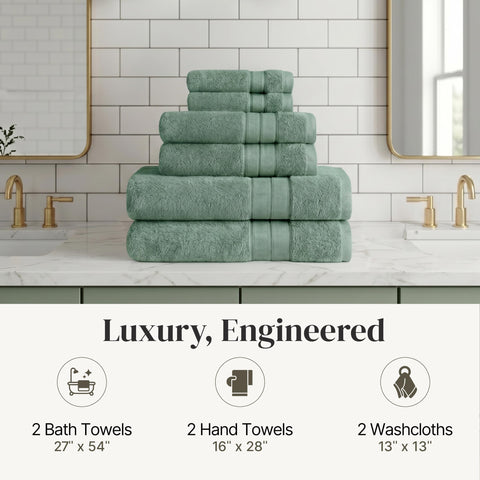 Modern Threads Spun Loft set complements a luxurious home spa ambiance.