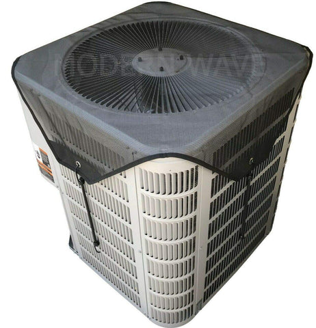 MODERN WAVE 36x36 top view cover shields AC from leaves and debris.