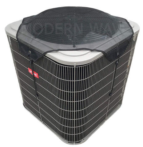 MODERN WAVE AC cover top view protects outdoor unit from leaves.