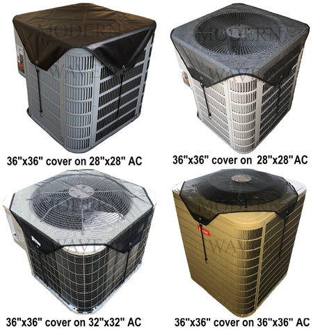 MODERN WAVE sleek black exterior enhances outdoor AC unit aesthetics