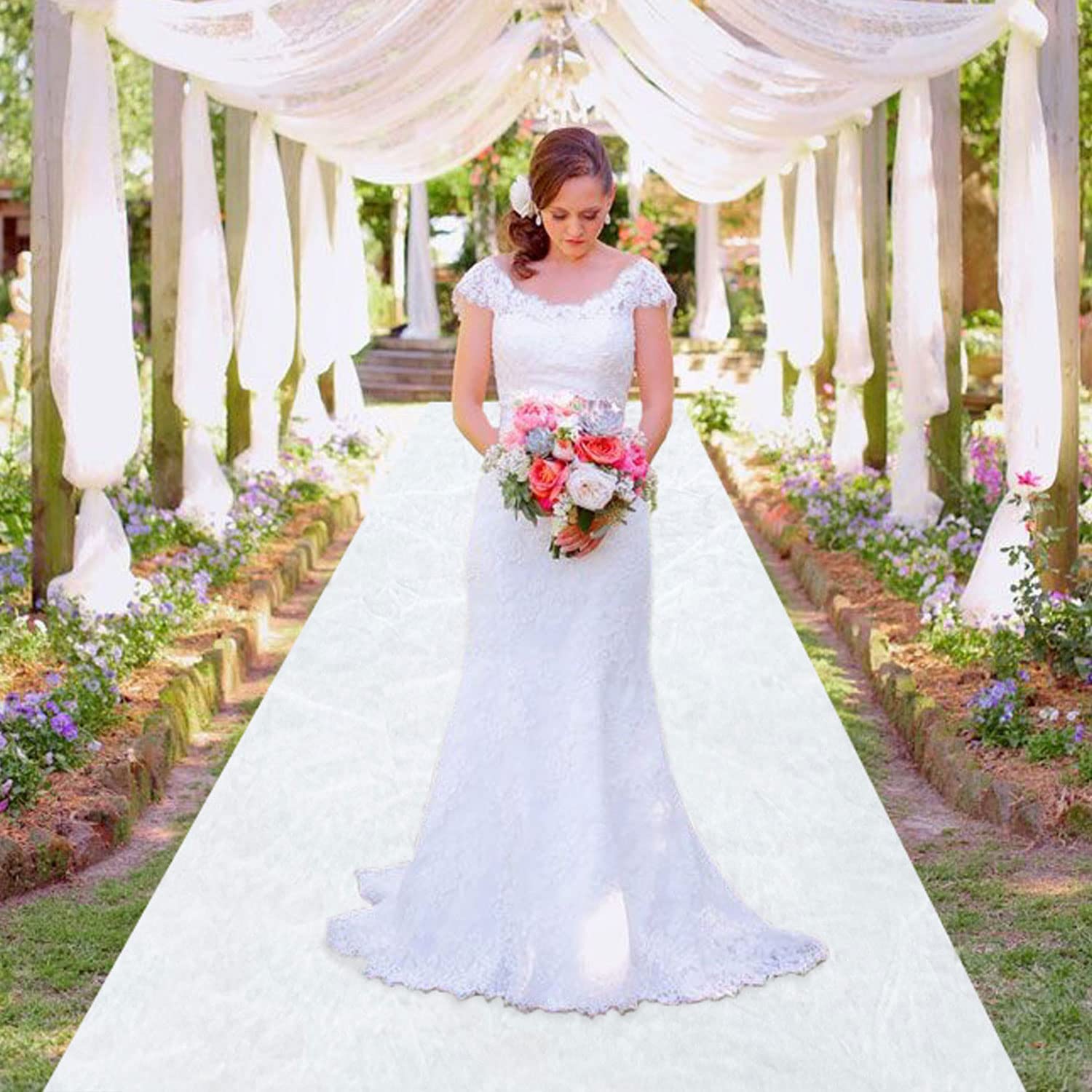 MODFUNS bridal entry path enhances photos with a clean, elegant design.