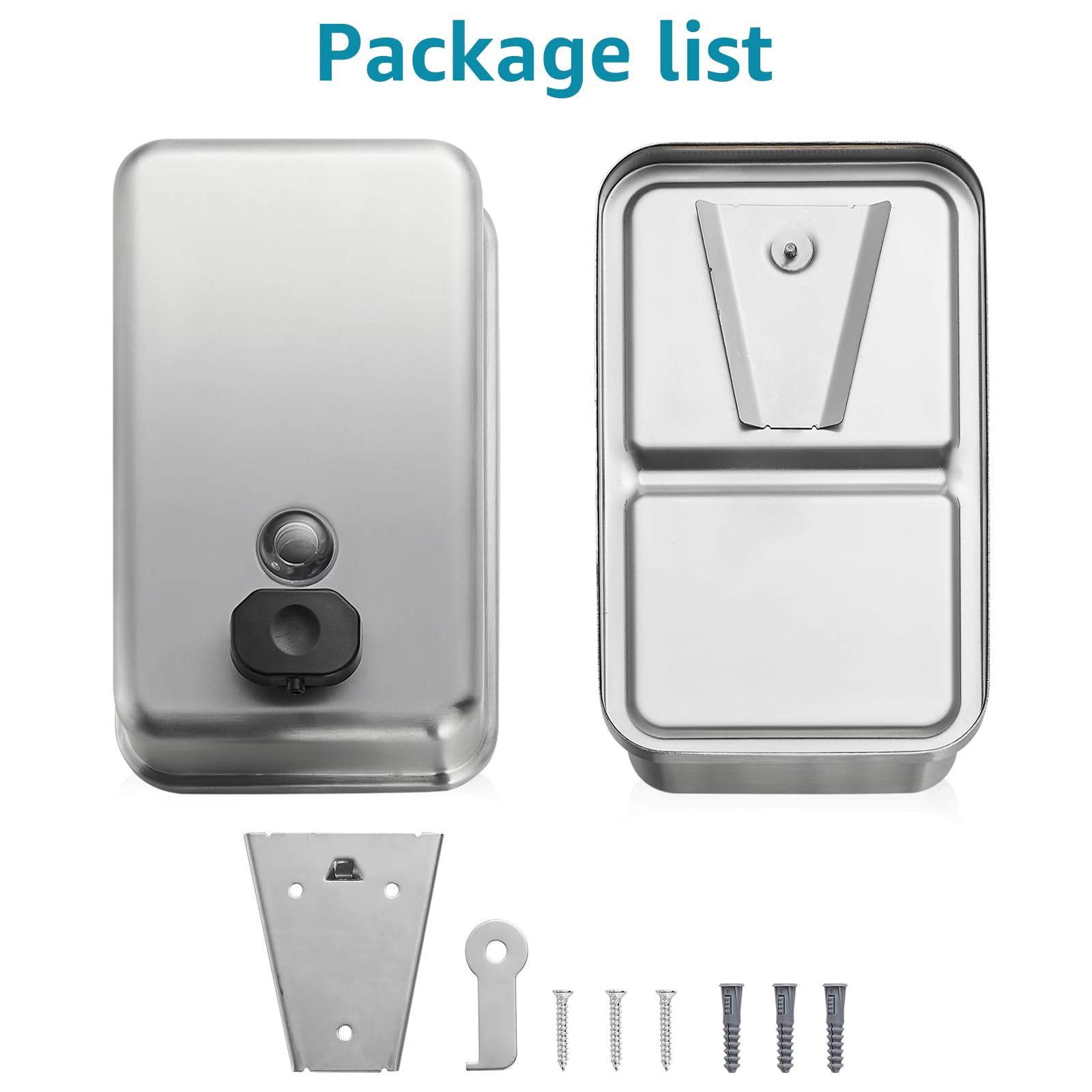 Modunful industrial style wall mounted soap dispenser