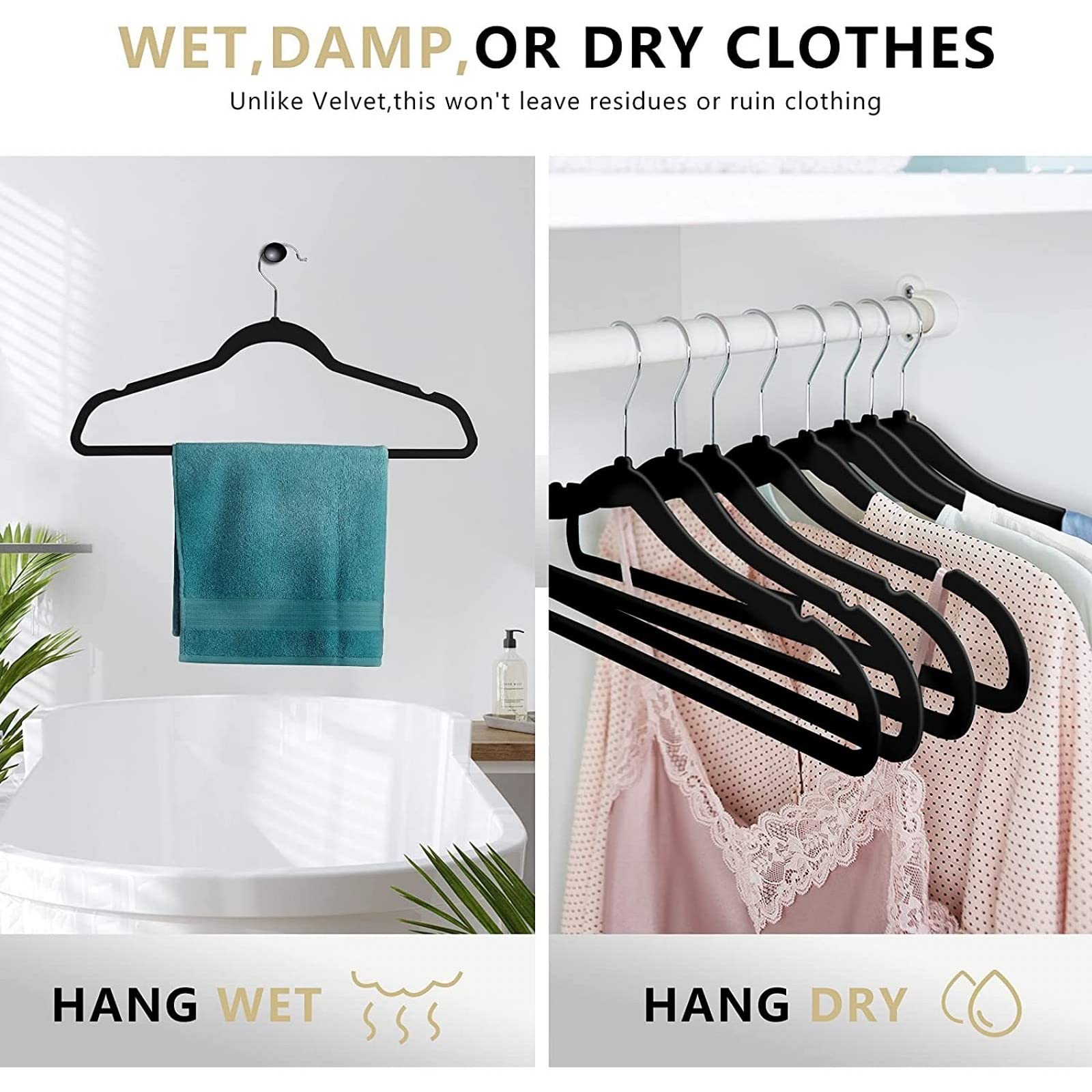 MOERKADA stackable design helps maximize small closets.