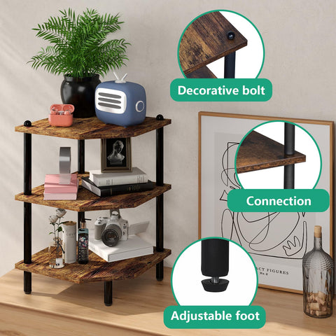 MOFAIN small-space corner shelving fits tight corners for essential items