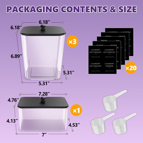Moforoco second clear container showing contents at a glance, tidy organization.