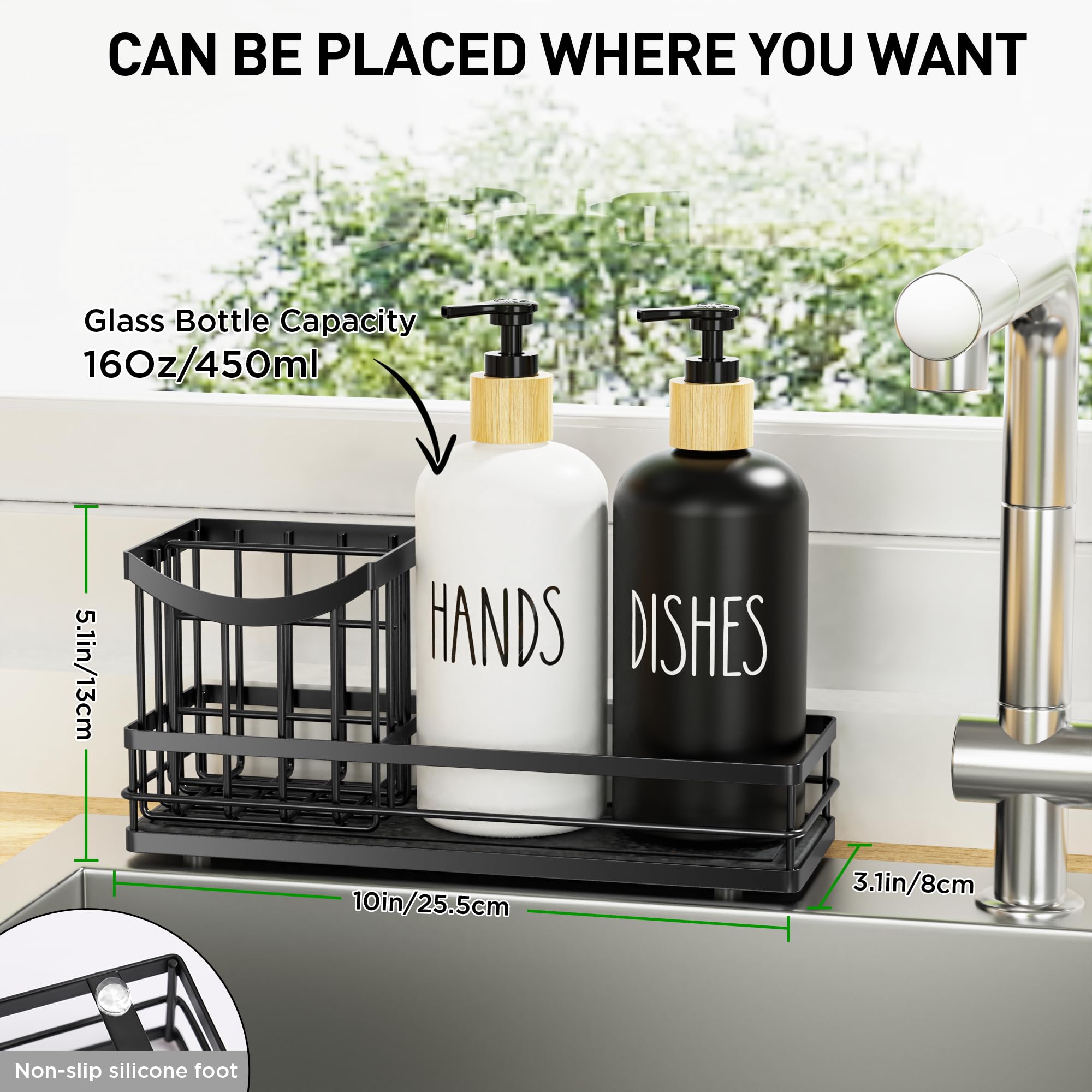 Moforoco quick dry tray absorbs moisture to keep counters dry.