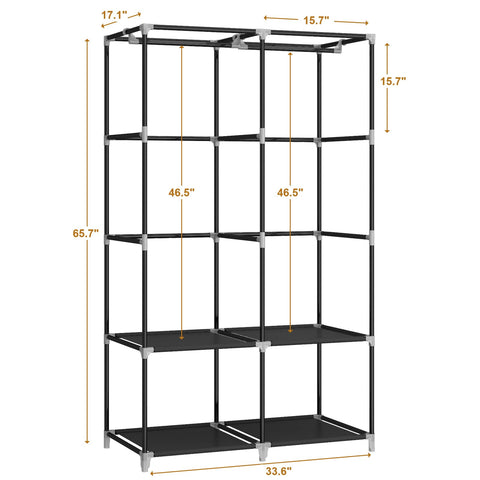 MOGELAFOO closet easy-clean design lets you wipe away dust.