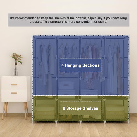 MOGELAFOO wardrobe dustproof cover keeping clothes dust-free