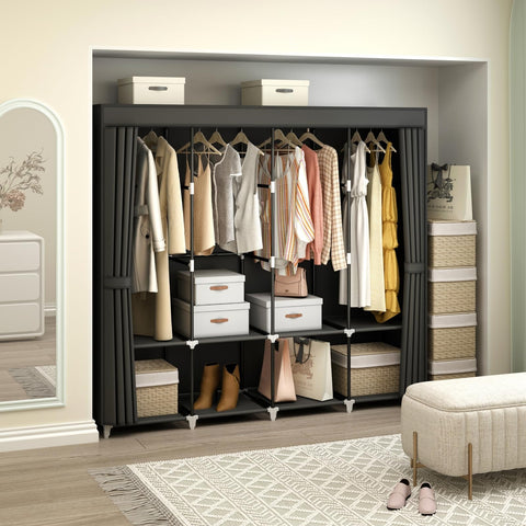 MOGELAFOO organized closet wardrobe ideas for storage
