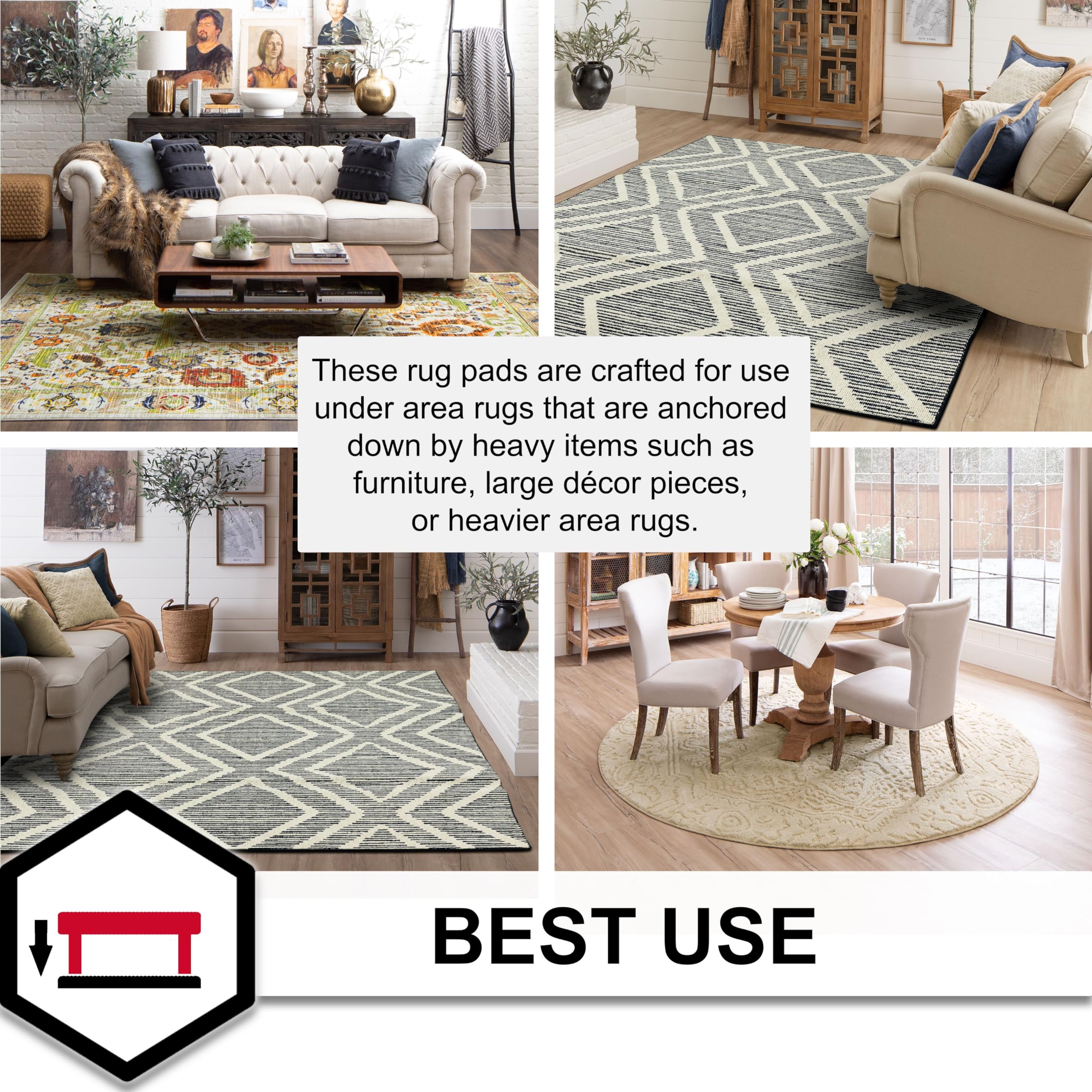 Mohawk Home felt pad 6x9 cut-to-fit demo with scissors