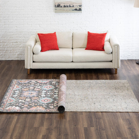Mohawk Home rug pad made from recycled materials with eco durability.