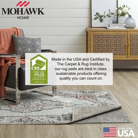 Mohawk Home latex-backed rug pad delivers reliable anti-slip grip.