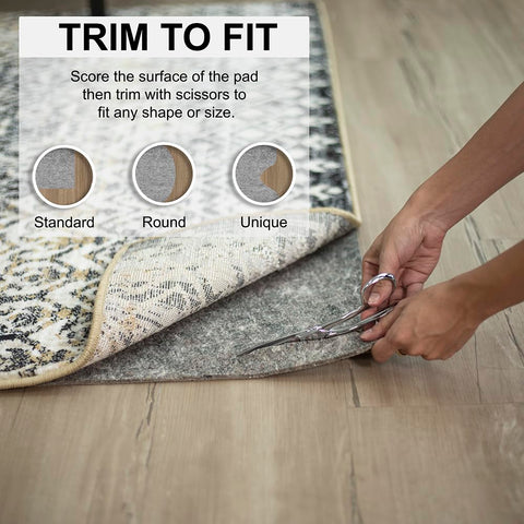 Mohawk Home rug pad latex gripper close-up highlighting anti-slip backing.