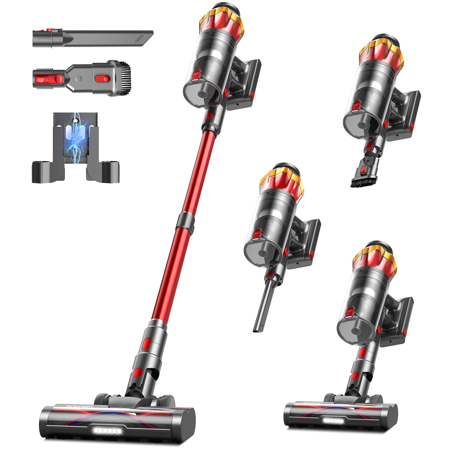 Mohomo cordless vacuum quiet operation suitable for peaceful homes.