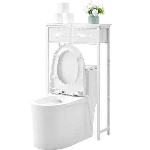 MOHOPE 2-Tier over the toilet storage front view shows compact design for small bathrooms
