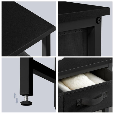 MOHOPE adjustable feet and anti-tip keep the unit stable on uneven floors.