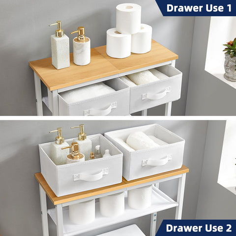MOHOPE sturdy metal frame provides reliable support for daily bathroom items