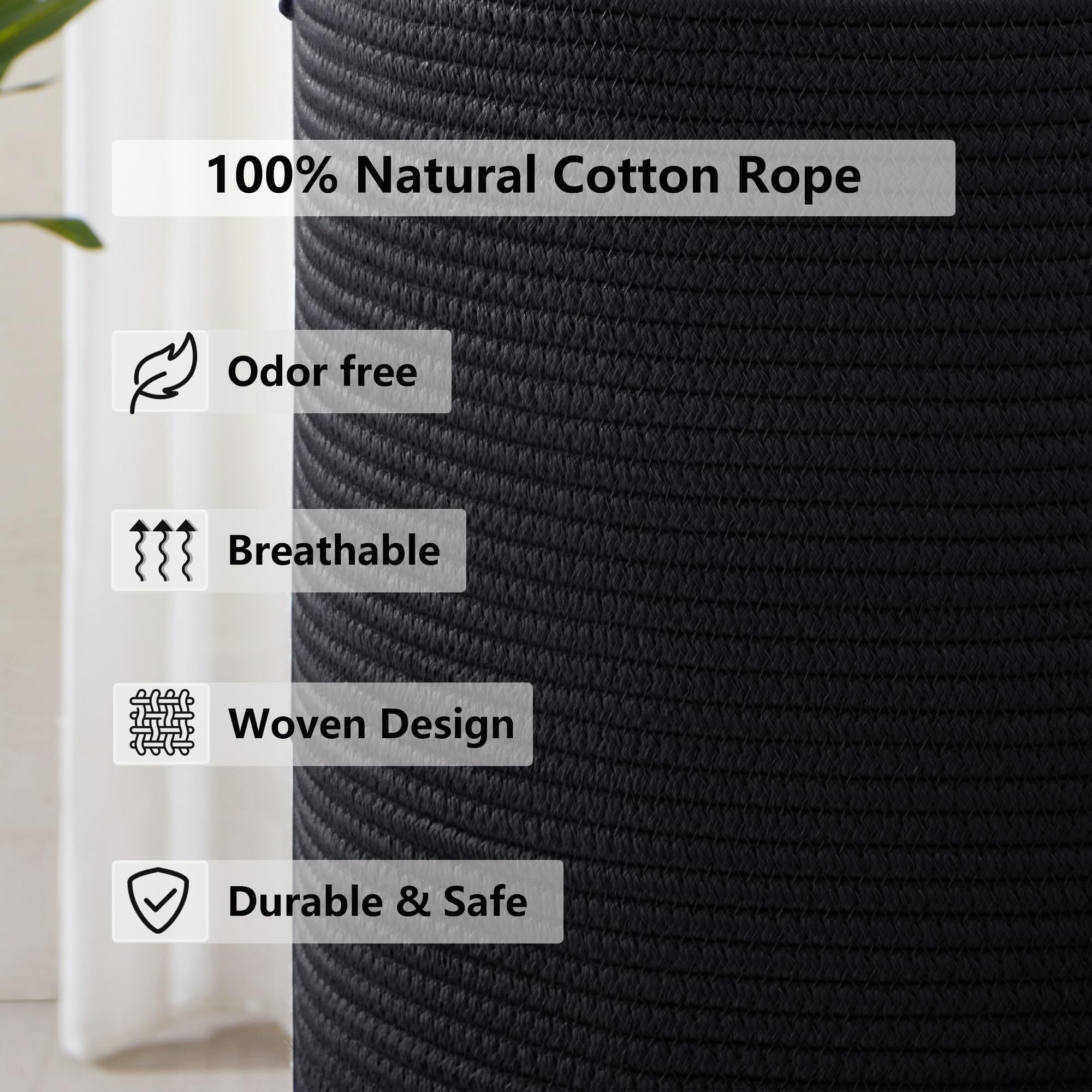 MOJOSCEND 60L capacity ideal for blankets, toys, and laundry storage