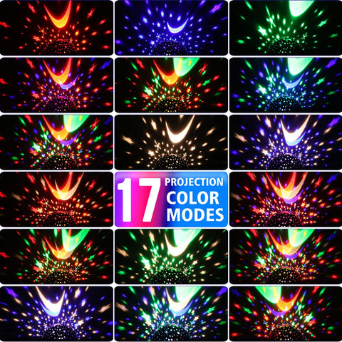 LED lighting with 17 effects for varied nighttime mood