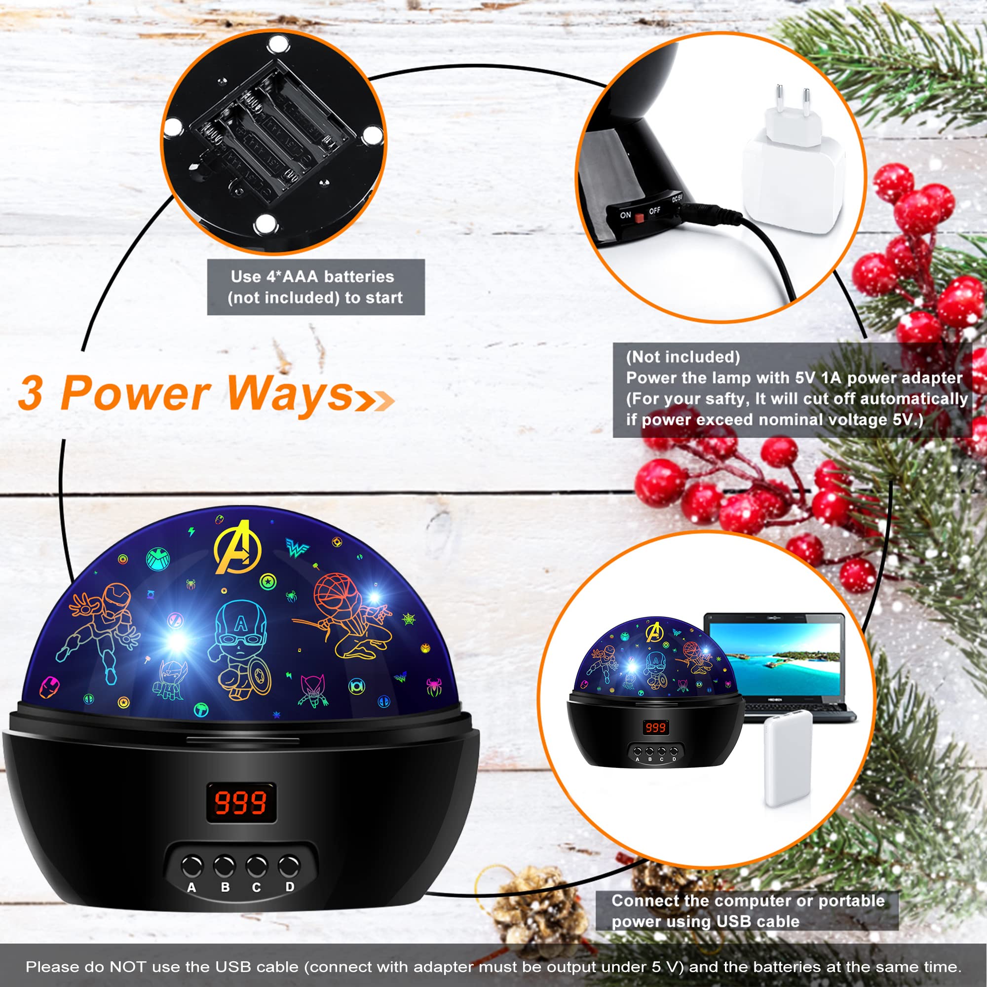 MOKOQI dual-power option lets USB or batteries power bedtime magic