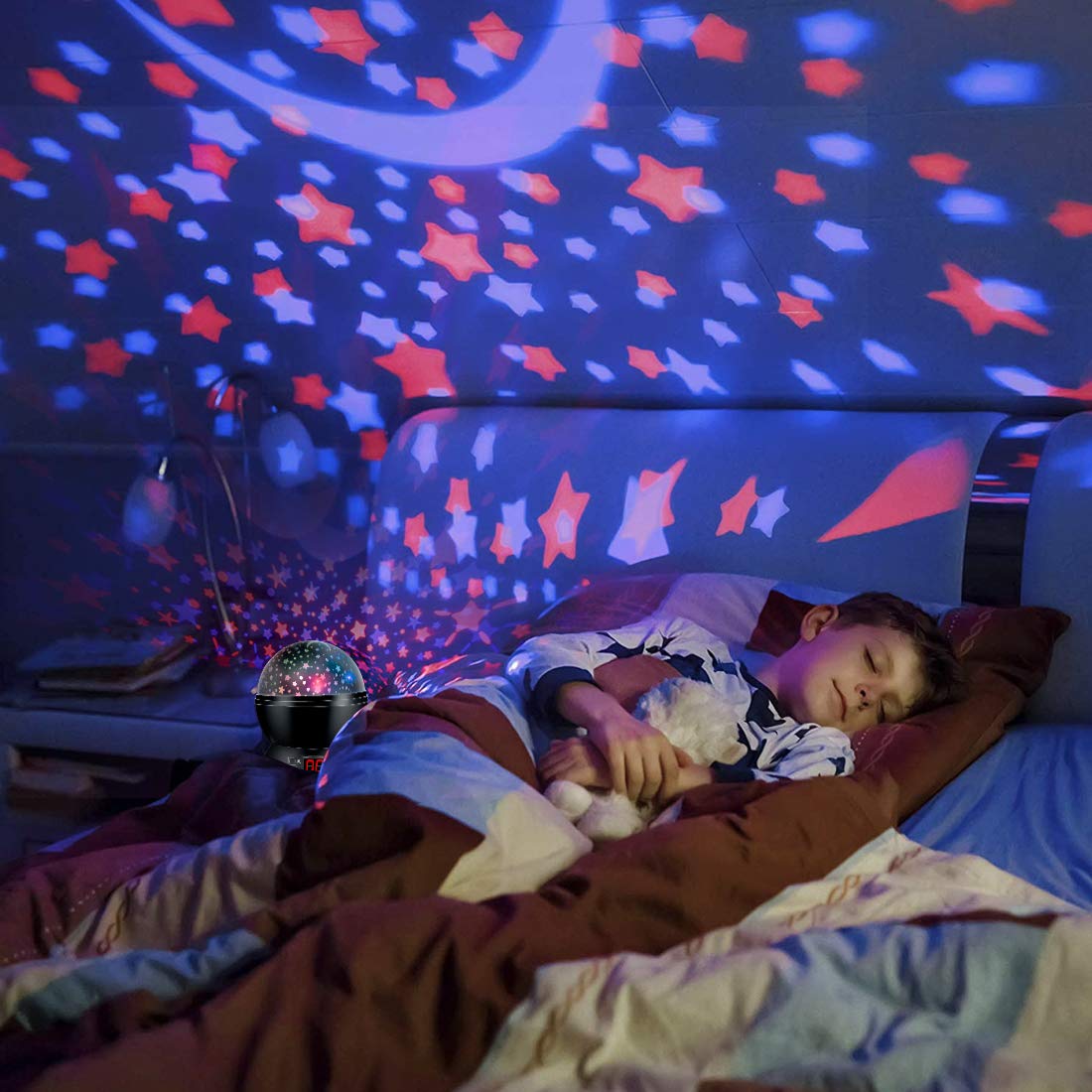 Two film designs dinosaur and christmas for versatile projections