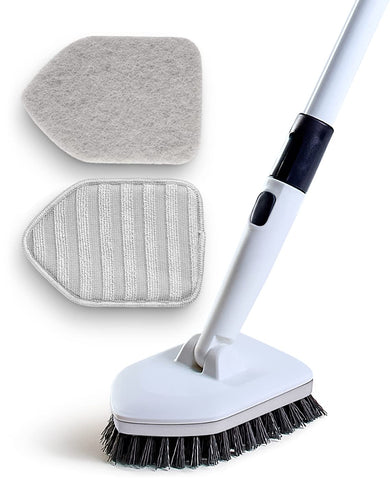 Moku Home 58-inch extendable handle reaches high showers with ease.