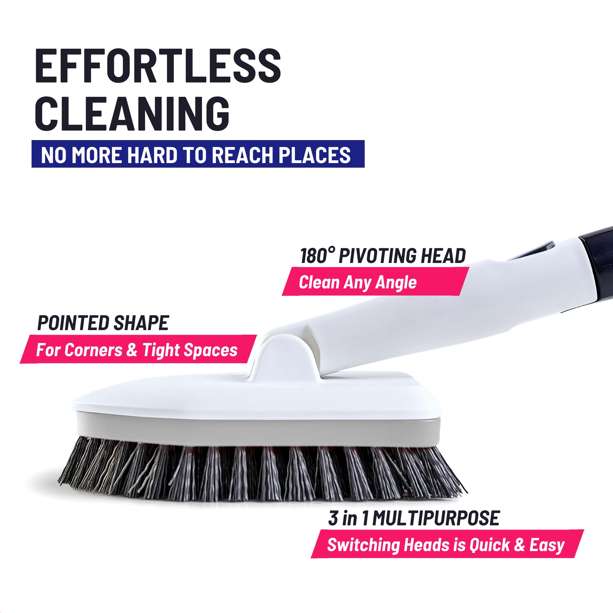 Moku Home 3-in-1 attachments enable versatile non scratch cleaning.