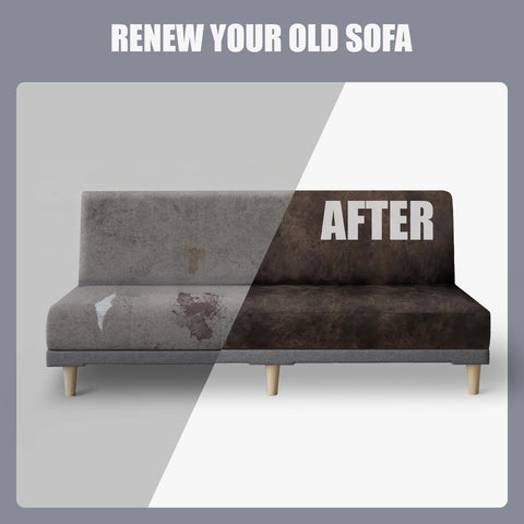 Molasofa dark brown slipcover complements larger sofa beds and family rooms.