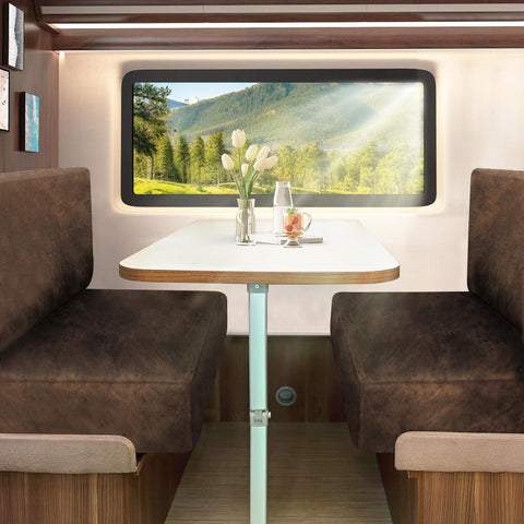Molasofa full-kit backrest and bench set in dark brown elevates RV interiors