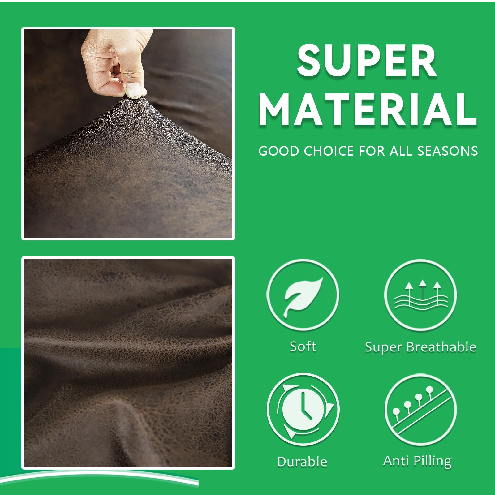 Molasofa easy-clean area shows machine washable care for busy travelers