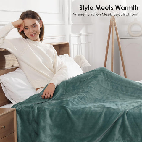 Molatink full-size blanket covering bed for full-body warmth