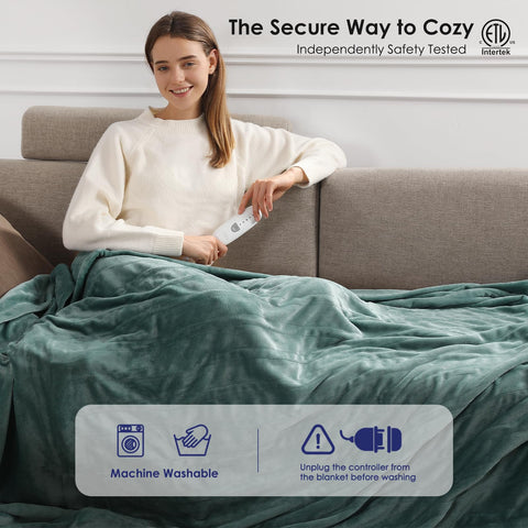 Molatink blanket draped over a sofa for cozy warmth during downtime