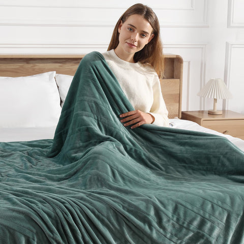 Molatink Electric Blanket Full Green 72x84 offering customizable warmth with five levels