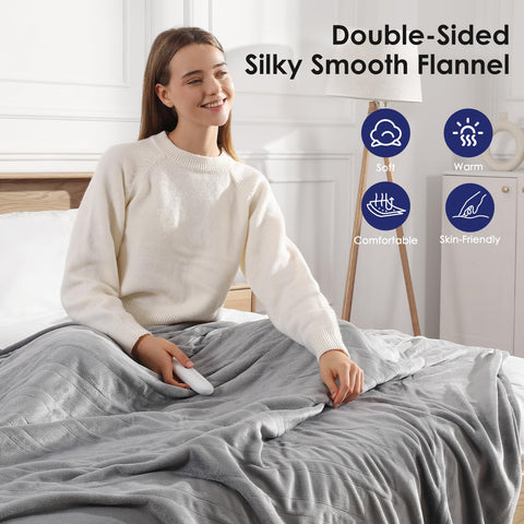 Molatink's 10-hour timer helps plan warmth while sleeping or relaxing.