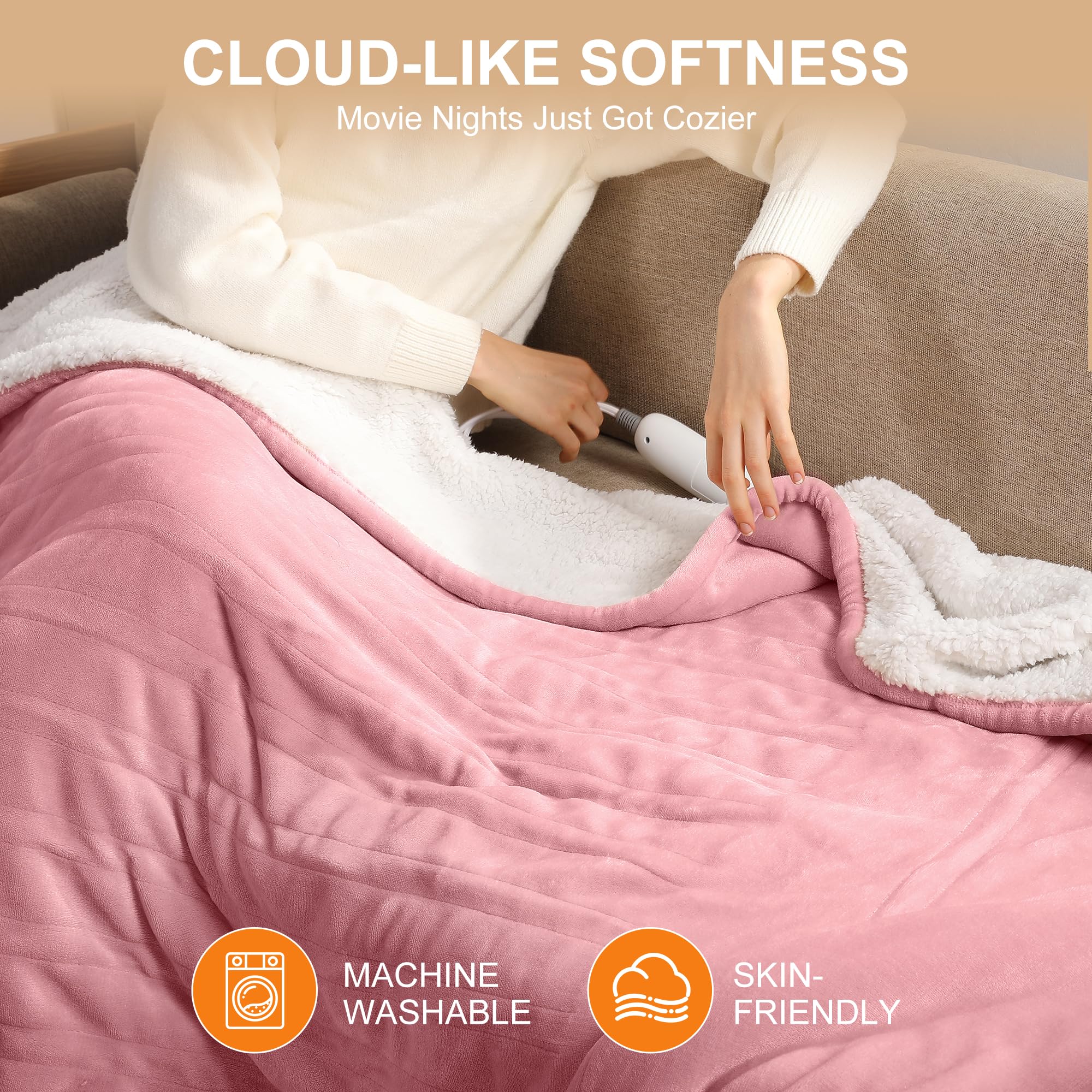Molatink machine washable twin blanket for easy care