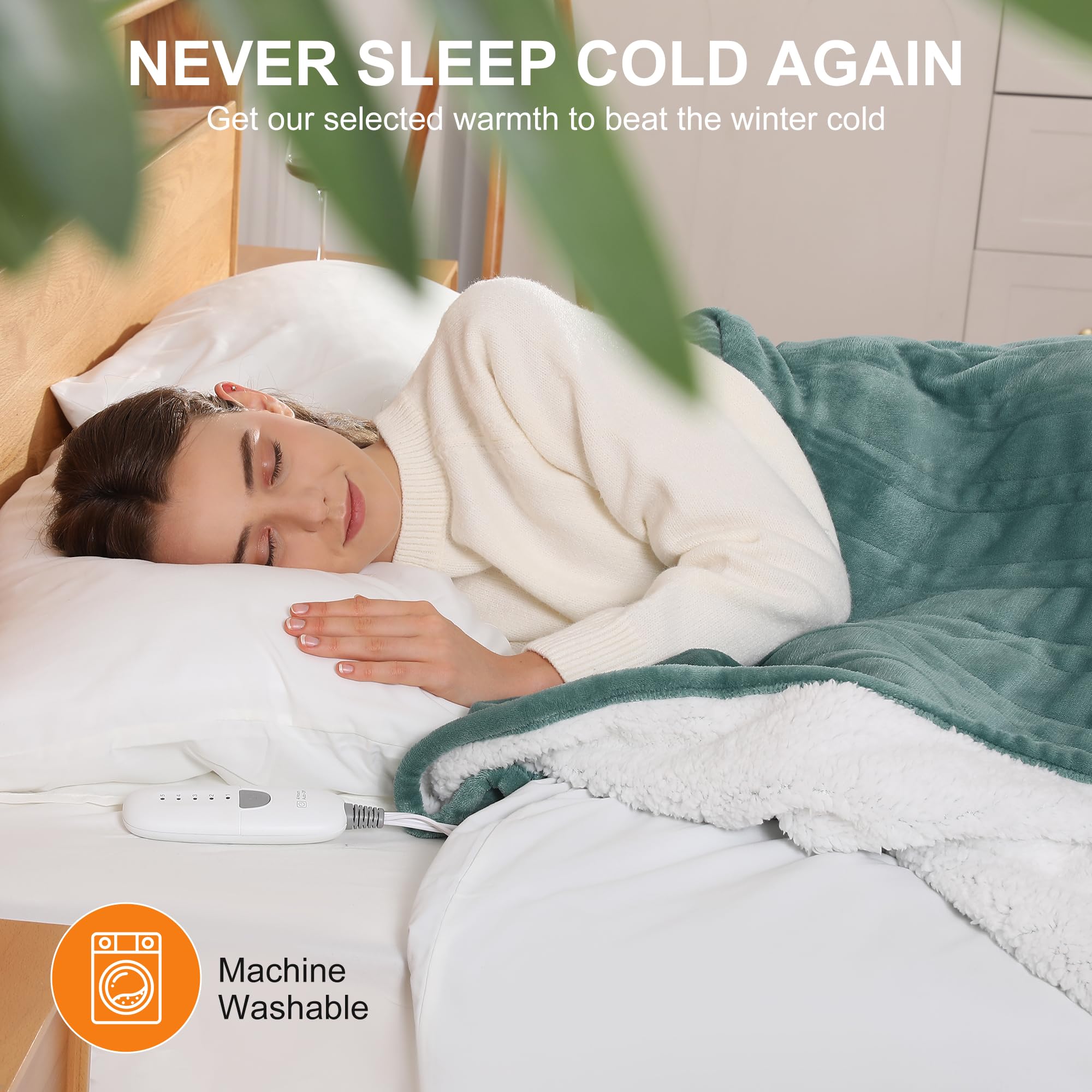 Molatink blanket with sherpa side for fluffy warmth on the couch