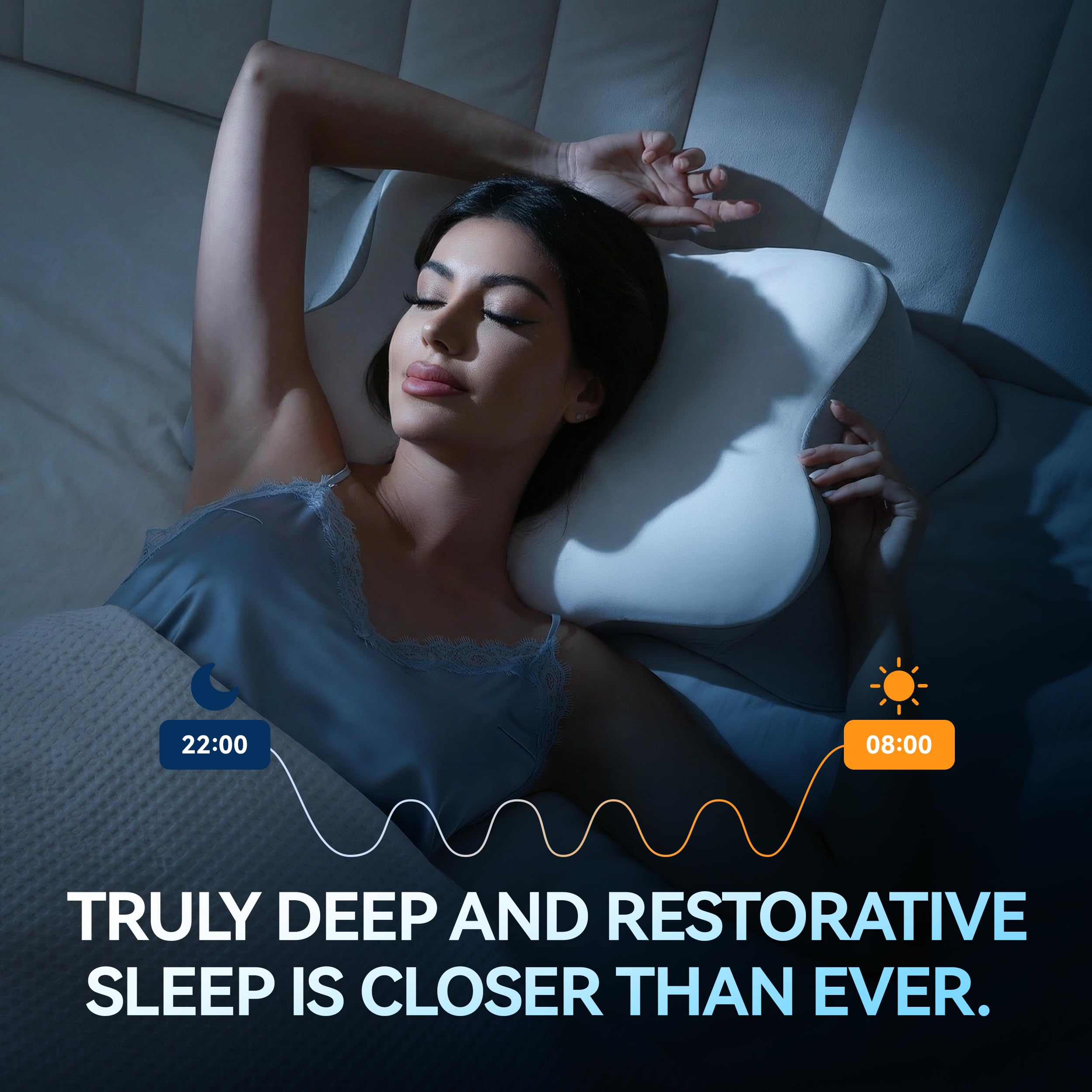 MOLBOX pillow used by side sleepers for everyday neck comfort