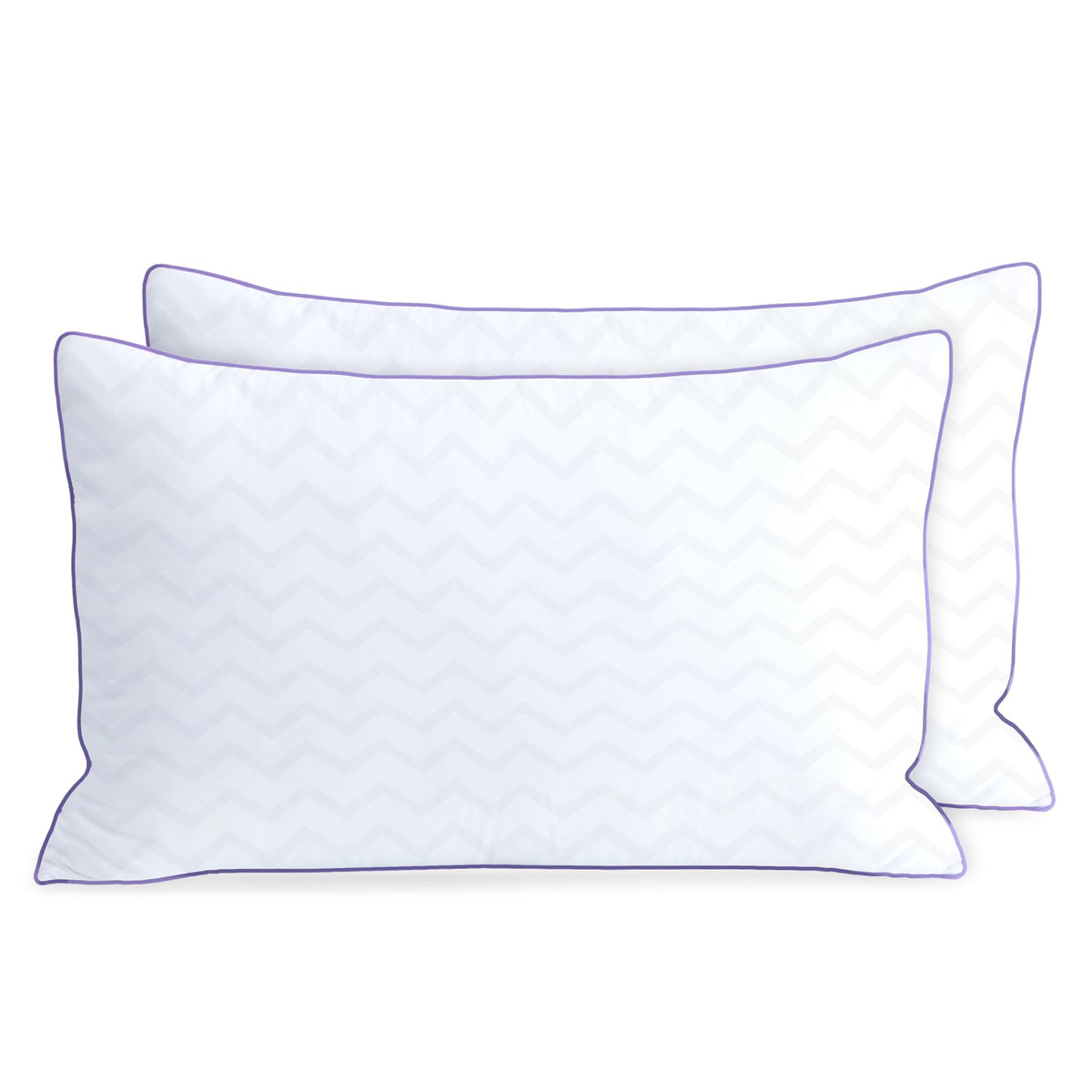 MOLCLCUY bed pillows king size pack 2 cover closeup showing breathable fabric