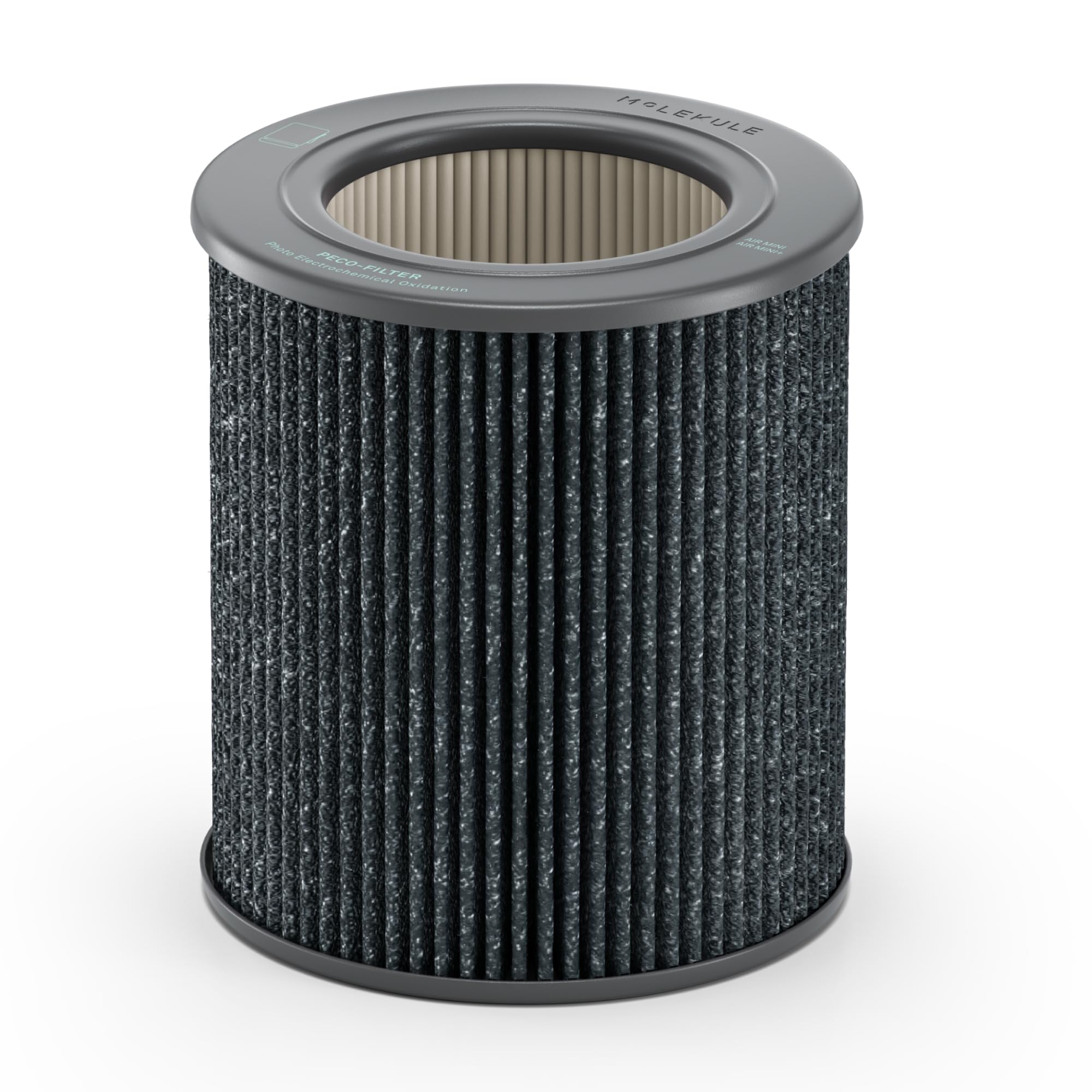 Molekule Mini nanocatalytic filter enhances rapid air purification for cleaner indoor air.