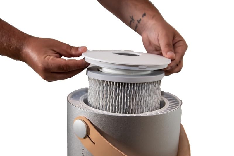 Concept image of Molekule PECO-Filter illustrating pollutant destruction idea.