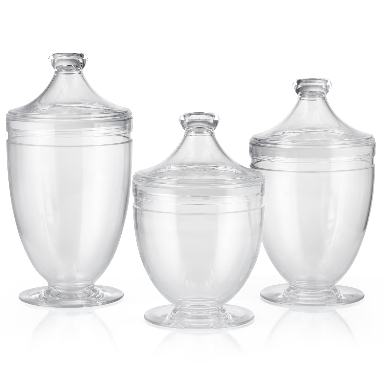 MOLIGOU acrylic apothecary jar 34-ounce offers clear display for organized pantry.