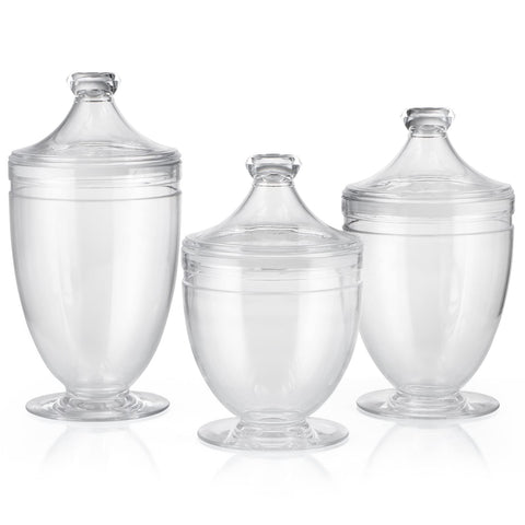 MOLIGOU acrylic apothecary jar 34-ounce offers clear display for organized pantry.